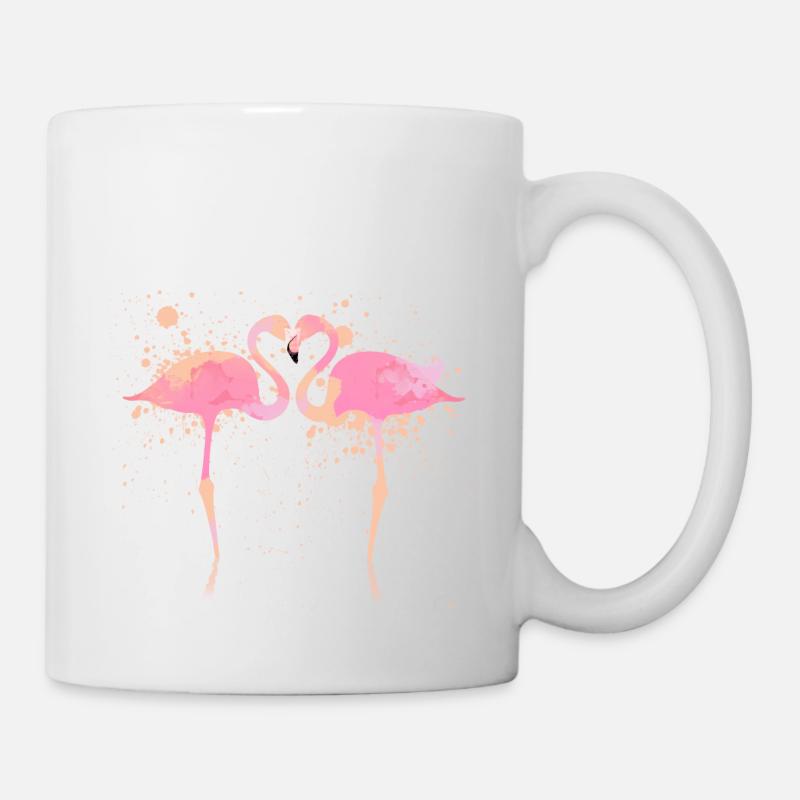 Flamingos - Tasse - Weiß