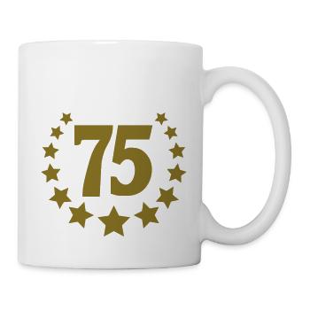 75_stars_crown - Mug - white - Right