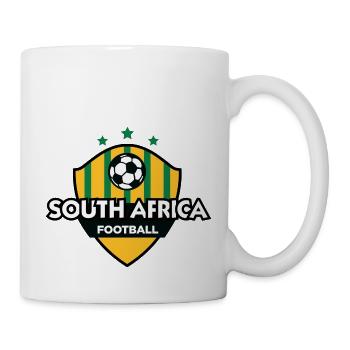 Football Emblem Of South Africa - Mug - white - Right
