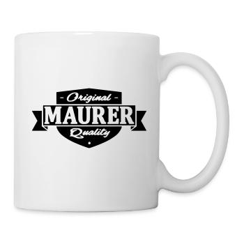 maurer - Tasse - Weiß - Rechts