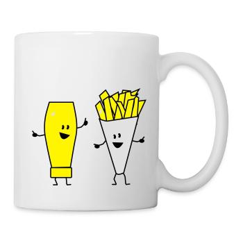 mayonnaise french fries - Mug - white - Right