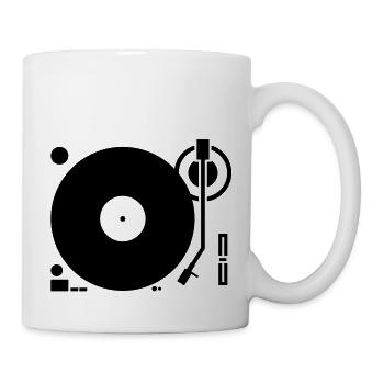 DJ Platines Platine Bras fiche - Mug blanc - blanc - Droite