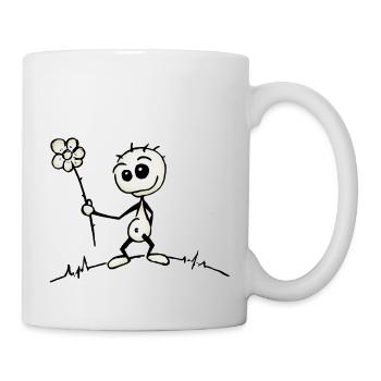 kleiner Frühling sommer Sonne Blume Kerl Geschenk - Tasse - Weiß - Rechts