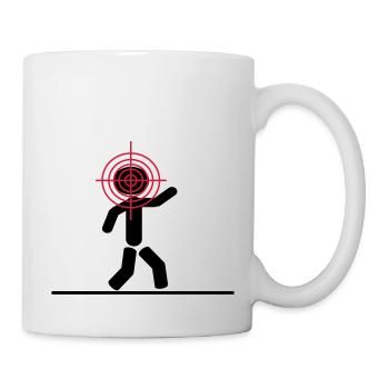 headshot target - Tasse - Weiß - Rechts