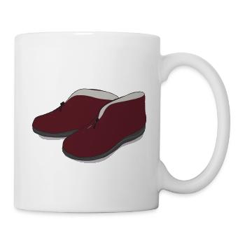 Hausschuhe - Tasse - Weiß - Rechts