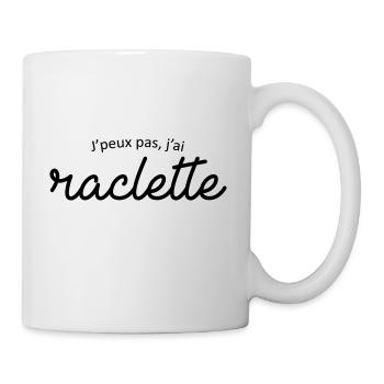 Je peux pas j'ai raclette - Mug blanc - blanc - Droite