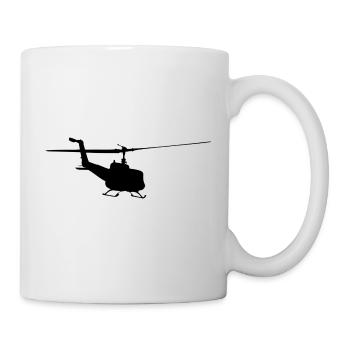 Helicoptère - Mug blanc - blanc - Droite