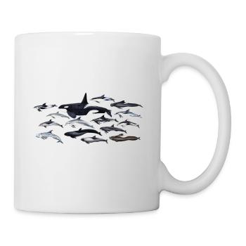 Delphine - Delphine - Dauphins - Delphinidae - Tasse - Weiß - Rechts