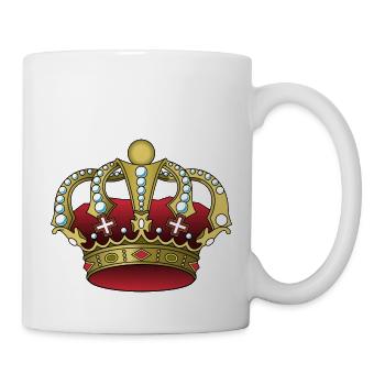 Couronne de roi - Mug blanc - blanc - Droite