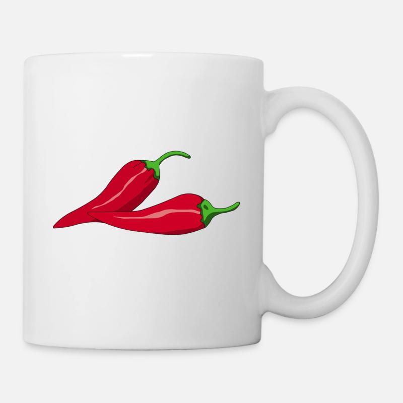 Chillischoten Chilli - Mug blanc - blanc