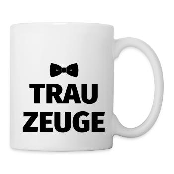 Trauzeuge Fliege - Tasse - Weiß - Rechts