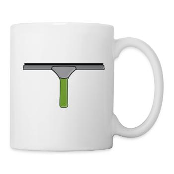 cleaning cleaning cleaning woman broom wischmop1 - Mug - white - Right