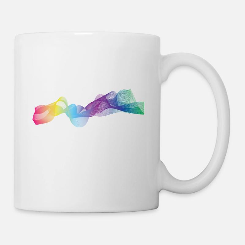 Farben Welle - Tasse - Weiß