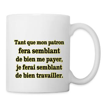 Arbeit zu tun - Tasse - Weiß - Rechts