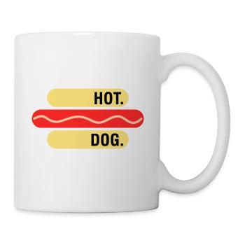 Hot Dog Fast Foodie Food Food Lover Gift Idea - Mug - white - Right