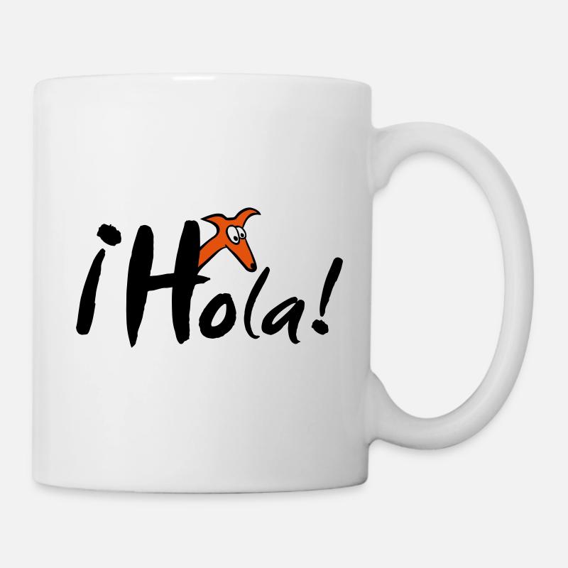 hola - Tasse - Weiß