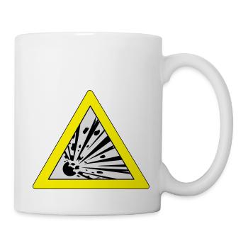Trafic signe explosion - Mug blanc - blanc - Droite