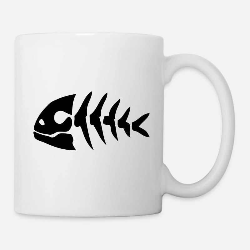 Arête de poisson - Mug blanc - blanc