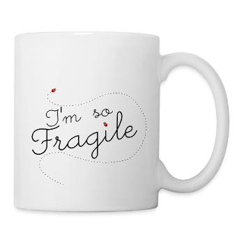 fragile - Mug blanc - blanc - Droite