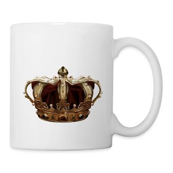 Krone - Tasse - Weiß - Rechts
