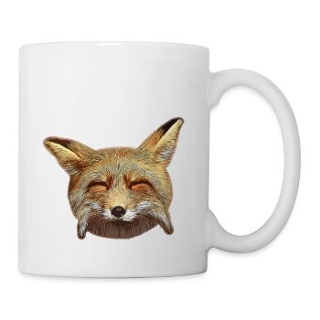 gxp fox fox weekend happy happy vector art - Mug - white - Right