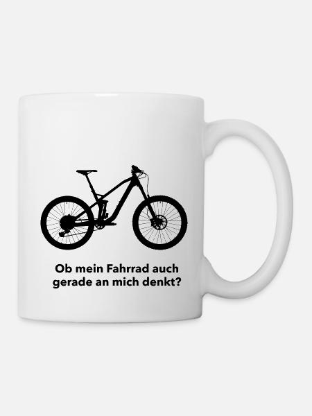 MTB Mountainbike - Tasse - Weiß