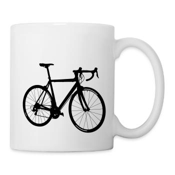 Motif de vélo de route comme cadeau pour les cyclistes - Mug blanc - blanc - Droite