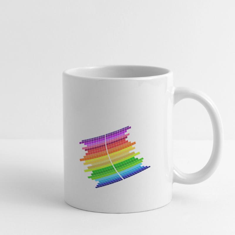 RainBow Equalizer Mug blanc