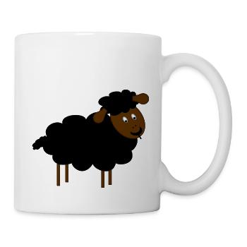 Mouton noir - Mug blanc - blanc - Droite