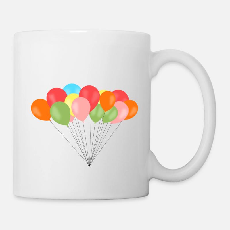 colorful ballons - Mug - white