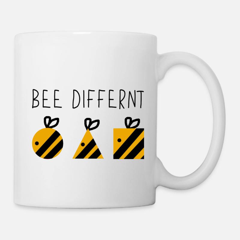 Abeilles drôles Abeilles drôles - Mug blanc - blanc