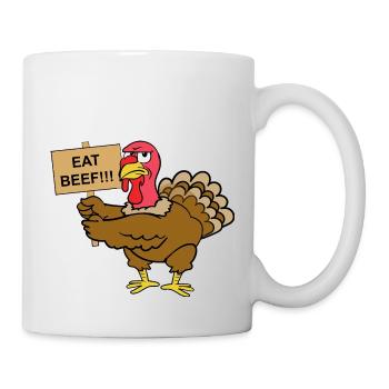 Thanksgiving turkey turkey - Mug - white - Right