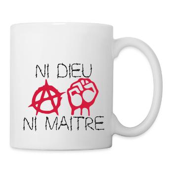 ni dieu ni maitre - Mug blanc - blanc - Droite