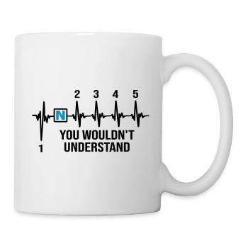 motorcycle shirt - Mug - white - Right