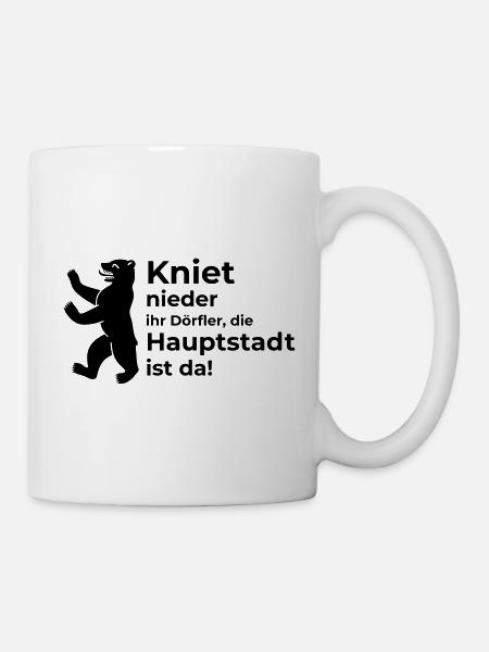 Berlin ist da - Tasse - Weiß