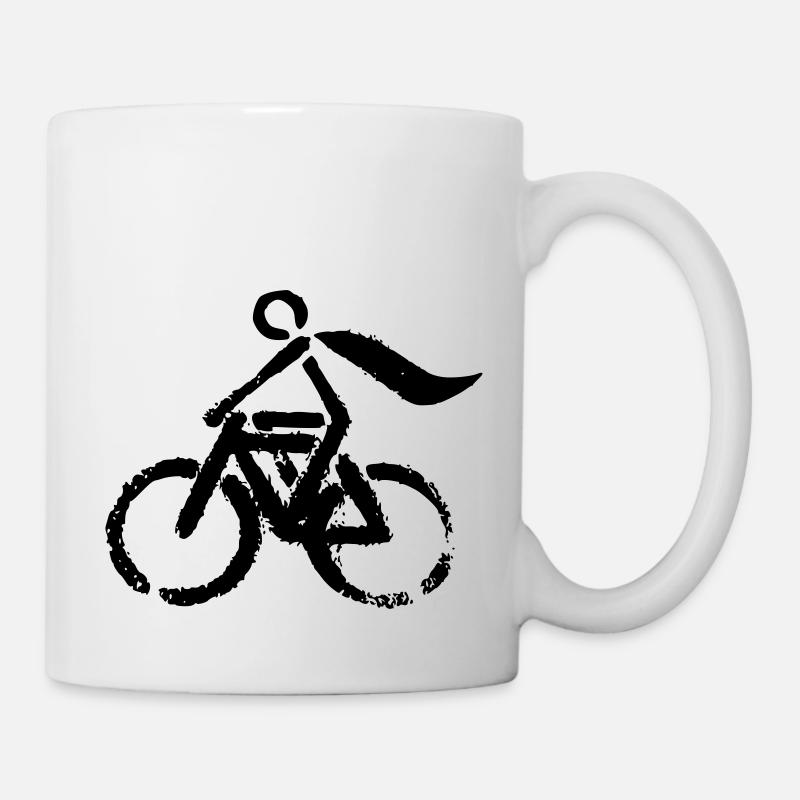 Super héros de vélo - Mug blanc - blanc