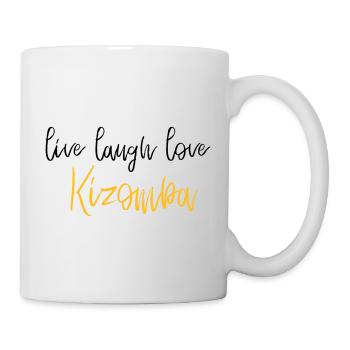 live laugh love Kizomba - Danse Chemise - Mug blanc - blanc - Droite