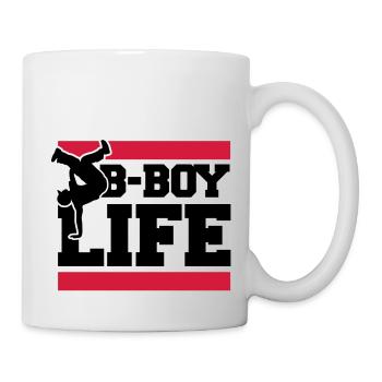 b_boy_life_c2 - Mug blanc - blanc - Droite