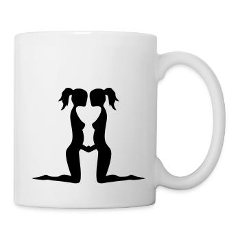 signe astrologique gemeaux - Mug blanc - blanc - Droite