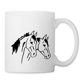 Two Horses - Mug - white - Right