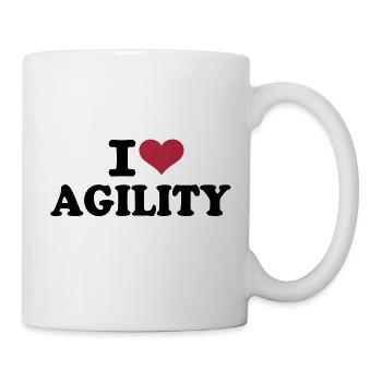 I love Agility - Mug blanc - blanc - Droite