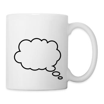 gedankenblase__f1 - Mug blanc - blanc - Droite