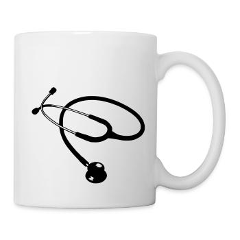 stethoscope doctor - Mug - white - Right