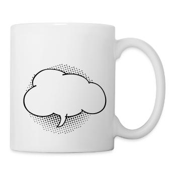 Sprechblase Wolke - Mug - white - Right