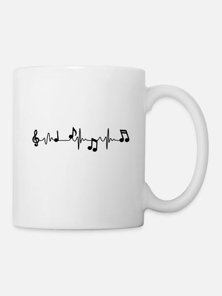 Musik Beat - Tasse - Weiß