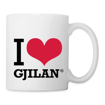 I LOVE GJILAN - Tasse - Weiß - Rechts