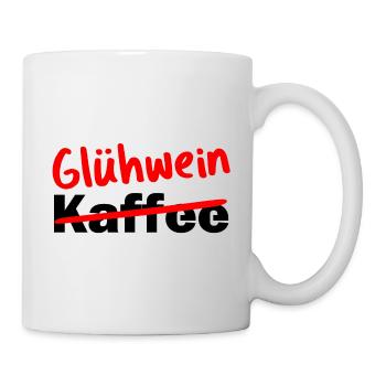 Mulled wine instead of coffee Christmas Christmas market - Mug - white - Right