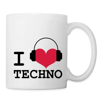 I Love Techno! - Mug - white - Right