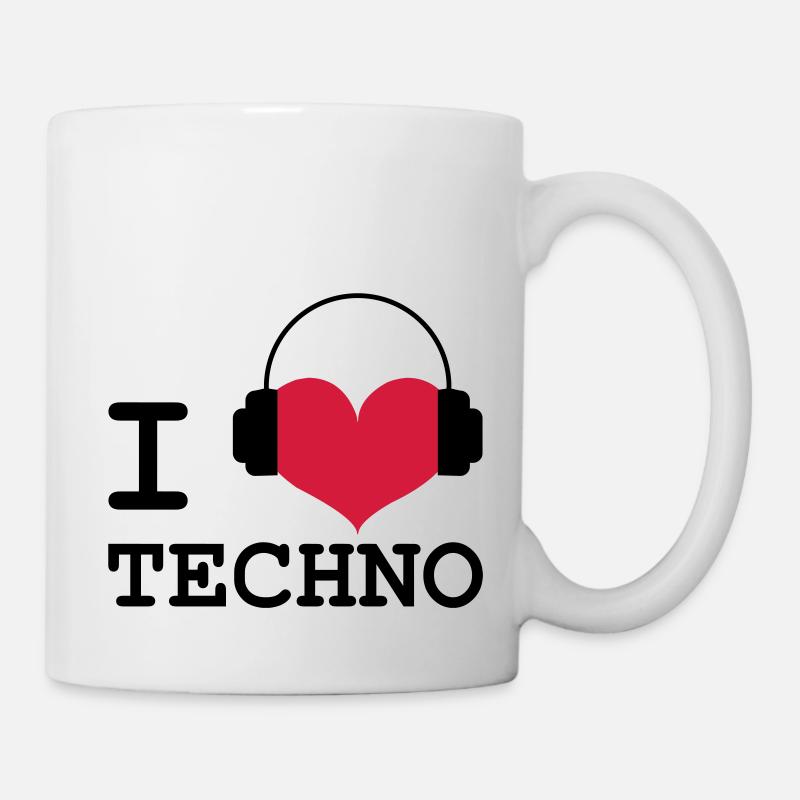 I Love Techno ! - Mug blanc - blanc
