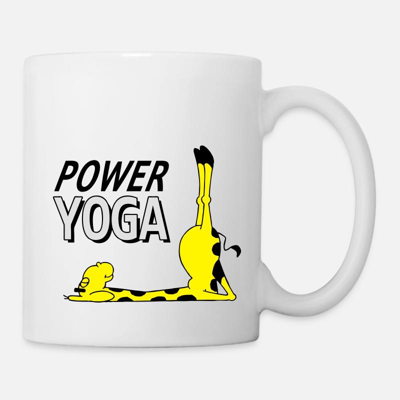 Power Yoga Giraffe - Mug - white